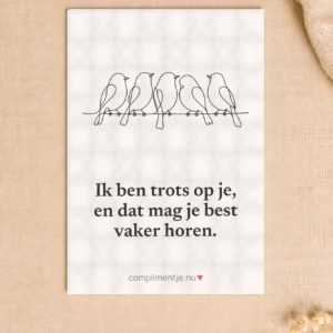 Puzzel met jouw compliment (120 stukjes) met een compliment erop, in een sfeerbeeld