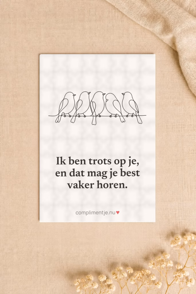 Puzzel met jouw compliment (120 stukjes) met een compliment erop, in een sfeerbeeld